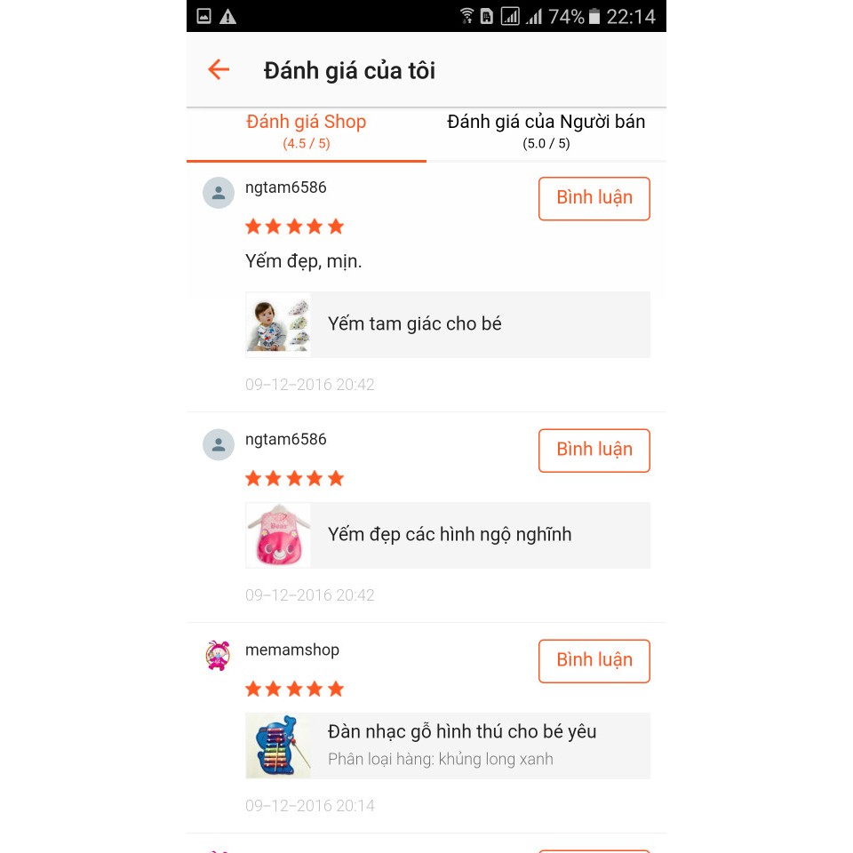 Yếm tam giác cotton cho bé