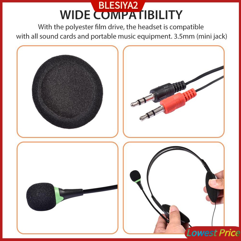 Tai Nghe Chống Ồn Có Mic Dành Cho Máy Tính Bàn 3.5mm Lilya2