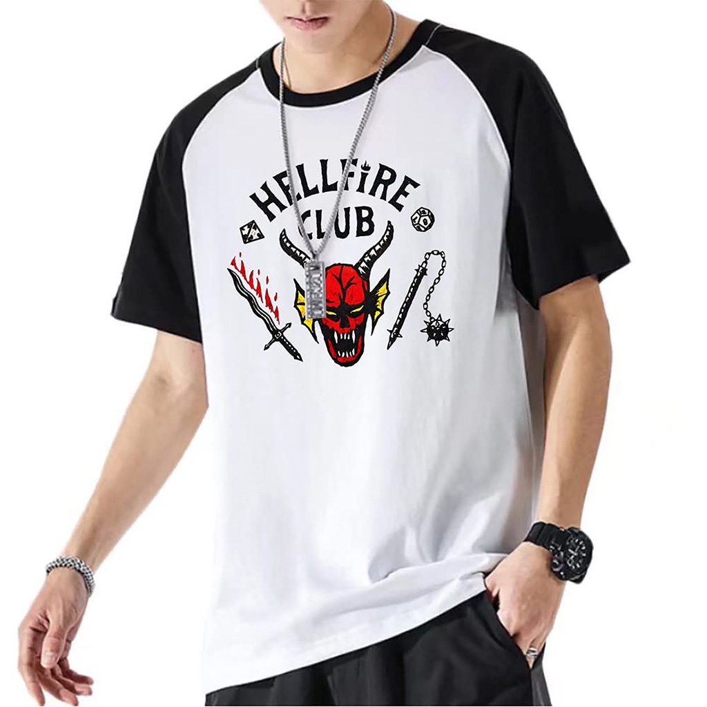 Áo Stranger Things, Áo Hellfire Club, Áo sơ mi ngắn tay của Stranger Things, Áo phông Stranger Things Dustin