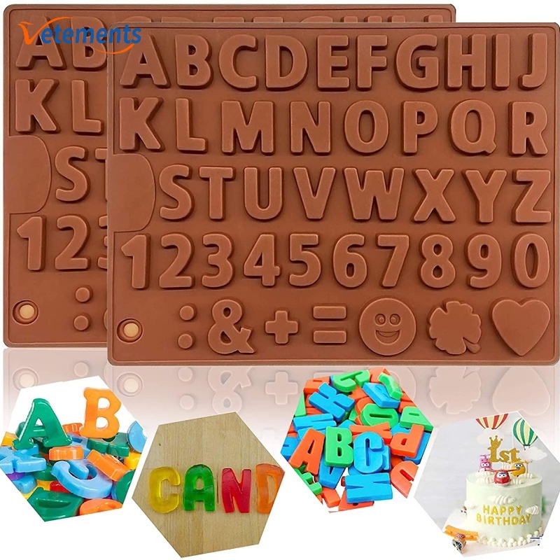 1 Khuôn Làm Bánh Thạch Pudding Sô Cô La Thạch Pudding Bằng Silicon Chống Dính Hình 26 Chữ Cái Tiếng Anh 3D Sáng Tạo