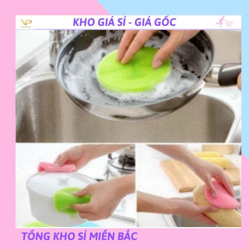 [❌GIÁ SỈ❌] Miếng rửa bát bằng silicon tiện dụng vrg1610