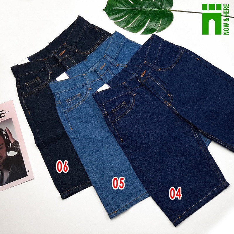 ✥●Quần short jean nam có SIZE ĐẠI từ 45kg đến 100kg - ngố bigsize NH Shop