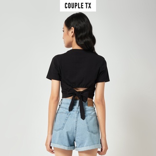 Áo Thun Croptop Thắt Nơ Thân Sau Couple TX WTS 2074