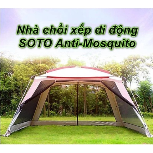 Libishop - Nhà bạt dã ngoại xếp gọn di động 8 người SOTO Anti-Mosquito