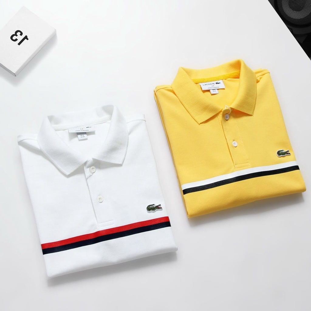 Áo thun polo LACOSTE có bâu vải tốt