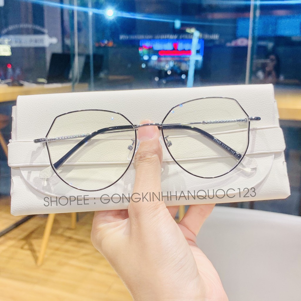 Gọng kính cận nữ, chất liệu kim loại mảnh góc cạnh 2668 Fiveminutes nhiều màu dễ đeo | BigBuy360 - bigbuy360.vn