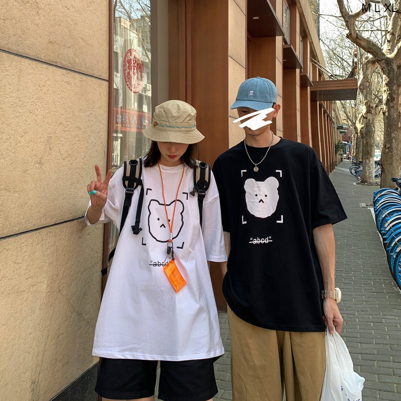 Áo thun tay lỡ  abcd  phông Unisex nam nữ tee oversize form rộng pull Ulzzang Streetwear Hàn Quốc vải mềm