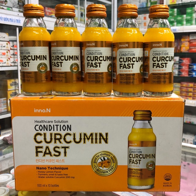 Condition Curcumin Fast - 10 chai x 100ml - NƯỚC UỐNG KHỎE DẠ DÀY