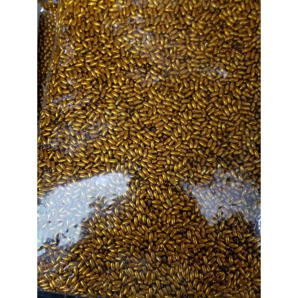 500g Hạt cườm 3x6 Xi Vàng Bạc Nguyên liệu handmade trang trí