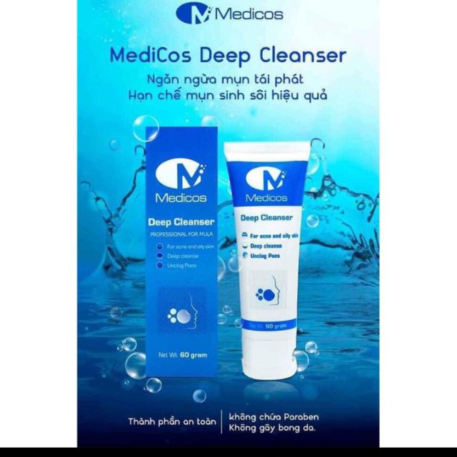 Sữa rửa mặt Medicos Deep Cleanser