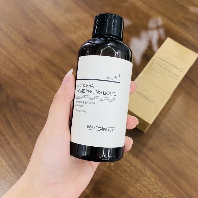 Nước hoa hồng toner tẩy da chết aha bha home peeling liquid Reason abeauty