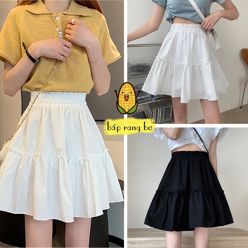 CHÂN VÁY XÒE 2 TẦNG CHO NỮ PHONG CÁCH HÀN QUỐC ULZZANG CV07