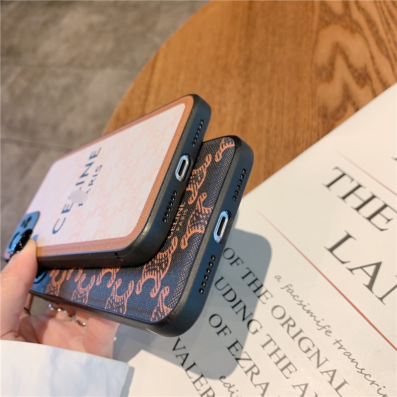 Ốp iPhone sang chảnh in họa tiết Ce.line dành cho 12/11 Pro Max/Xs Max/X/8/7 plus