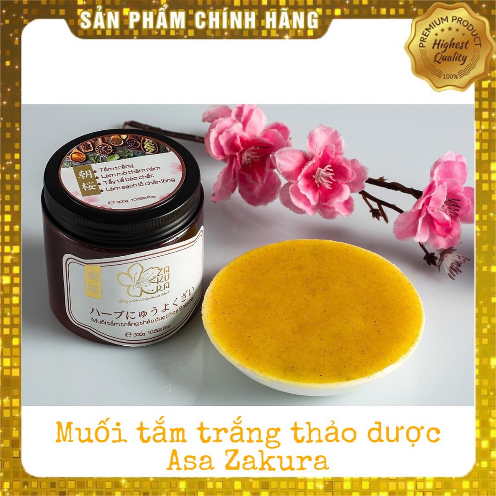 Muối Tắm Trắng Thảo Dược tế bào gốc Hoa Sakura