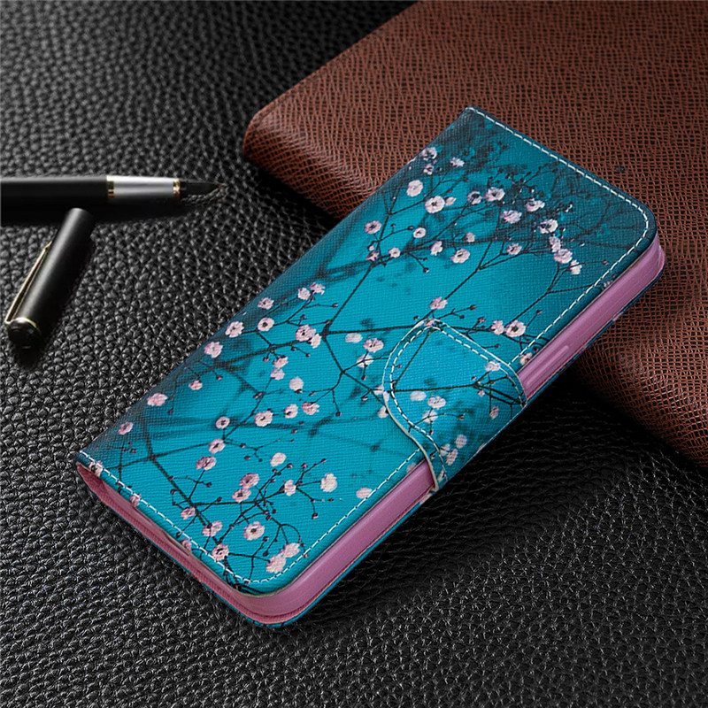 Bao da điện thoại kiểu ví gập nam châm đựng thẻ nhiều màu tùy chọn bảo vệ toàn diện cho Samsung J4 J3 J2 J730 Prime