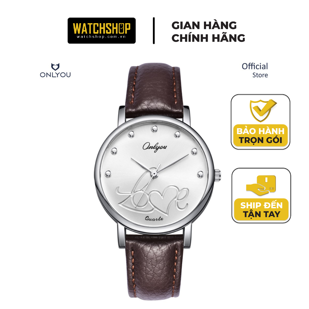 Đồng hồ Onlyou Nữ 81063LA Dây da 33mm