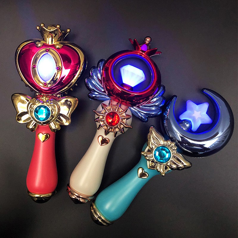 [SIÊU HOT] Gậy Thuỷ Thủ Mặt Trăng phát sáng có nhạc cho bé - Full hộp màu đẹp