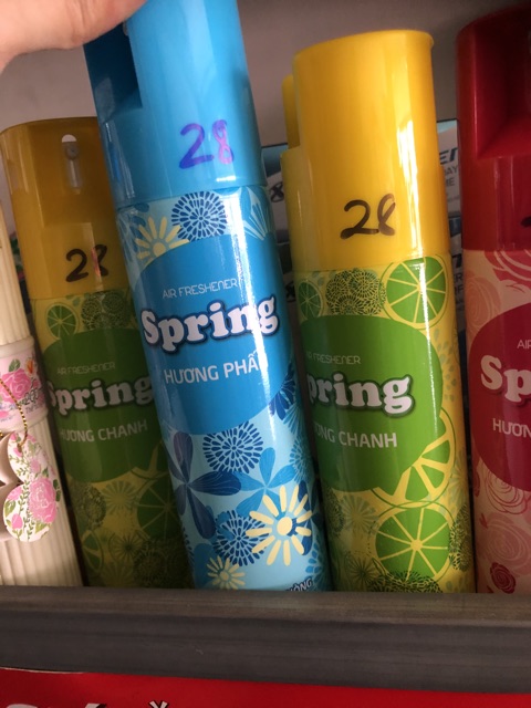 Xịt phòng Spring 280ml đủ mùi