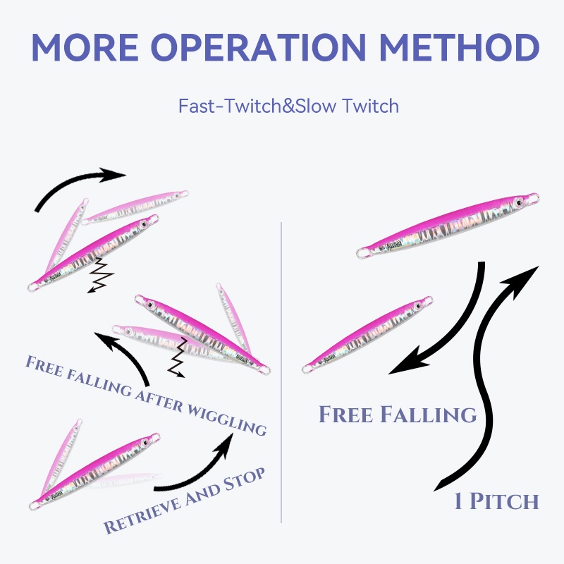 Mồi câu cá nhân tạo KINGDOM bằng kim loại 80mm 40g 90mm 60g có mắt 3D