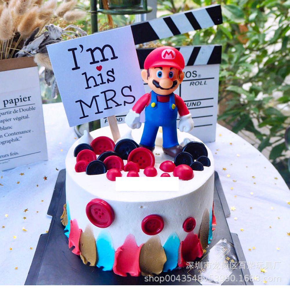 Mô hình nhân vật Super Mario MMULCK dùng trang trí bánh kem