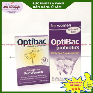 Men OptiBac Tím của Anh lọ 30 viên- cân bằng lợi khuẩn cho phụ nữ