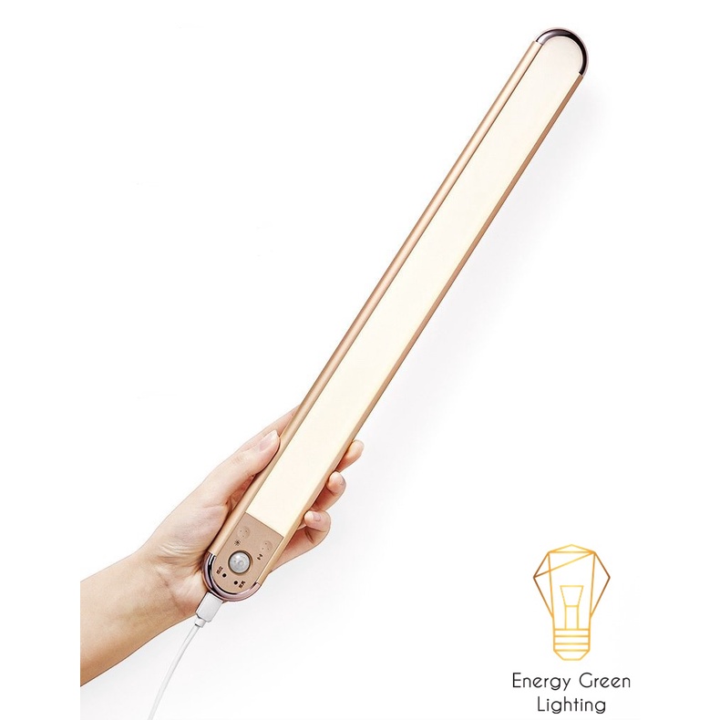 Đèn Led Dán Tủ Cảm Biến Thân Nhôm Cao Cấp Energy Green Lighting WH-L01-GY - 60-80cm- 3 Chế Độ Ánh Sáng