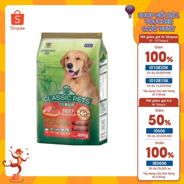 Thức Ăn Classic Vị Thịt Bò Dành Cho Chó Trưởng Thành