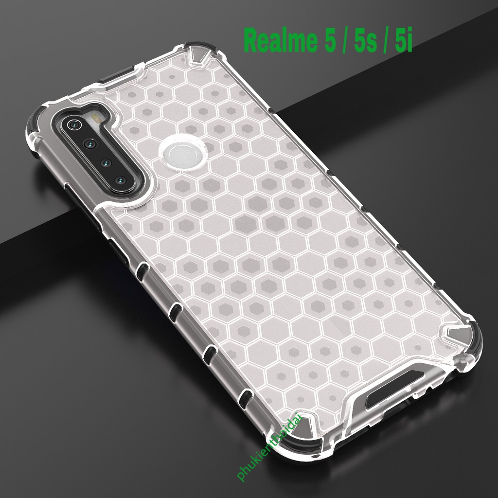 Ốp lưng Oppo Realme Neo 2 / Q5 Pro / Neo 3 Realme 5i / 5s / 5i chống sốc vân tổ Ong kiểu dáng UAG cao cấp