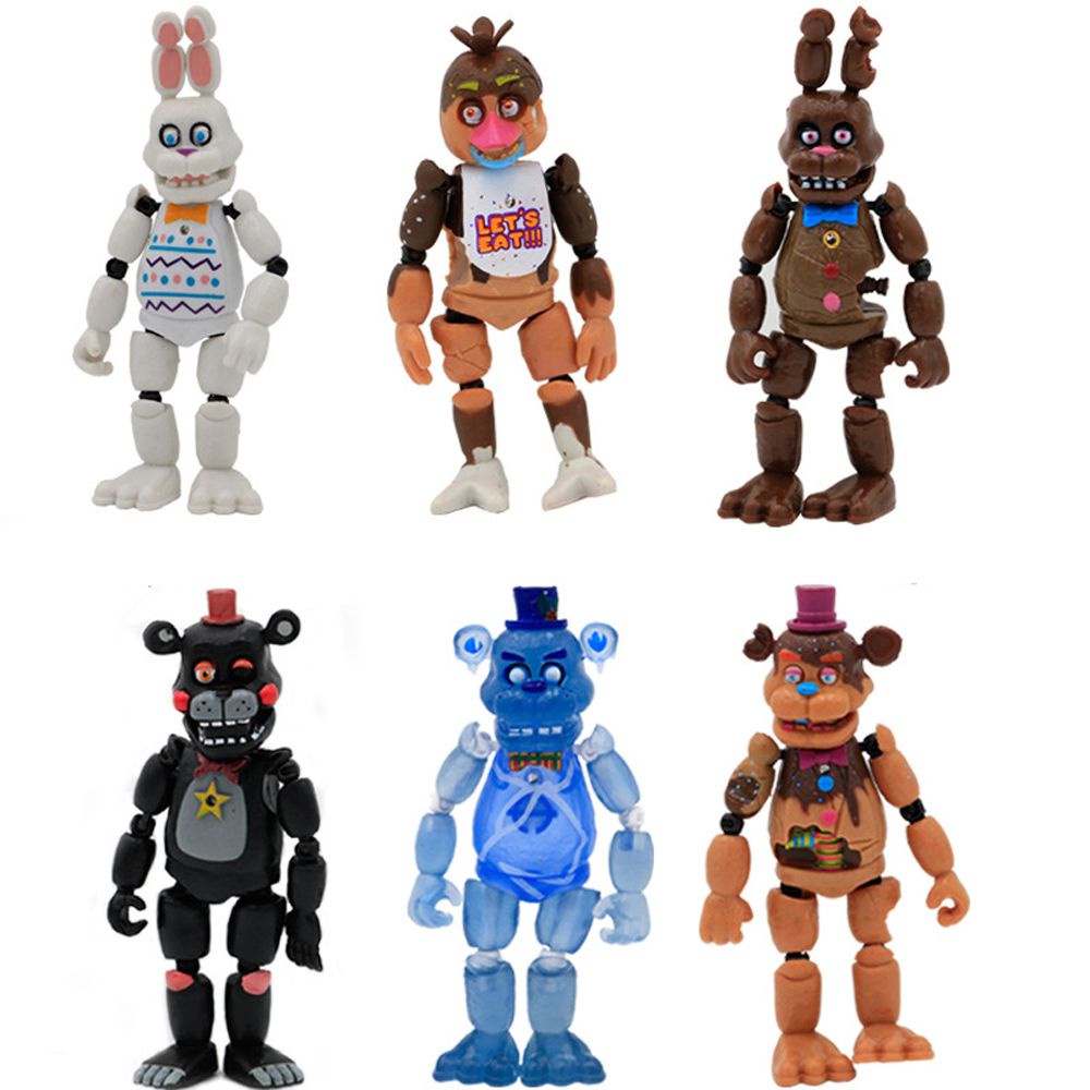 Bộ 6 mô hình nhân vật hoạt hình Five Night At Freddy Fnaf