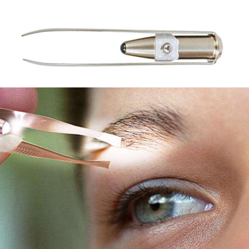 1 Nhíp Tỉa Lông Mày Có Đèn Led Tiện Lợi