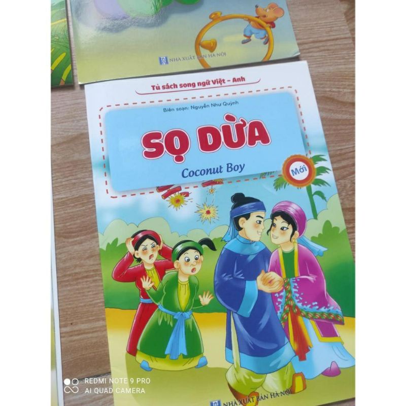 BỘ SÁCH 20 CUỐN TRUYỆN CỔ TÍCH SONG NGỮ GIẤY BÓNG.