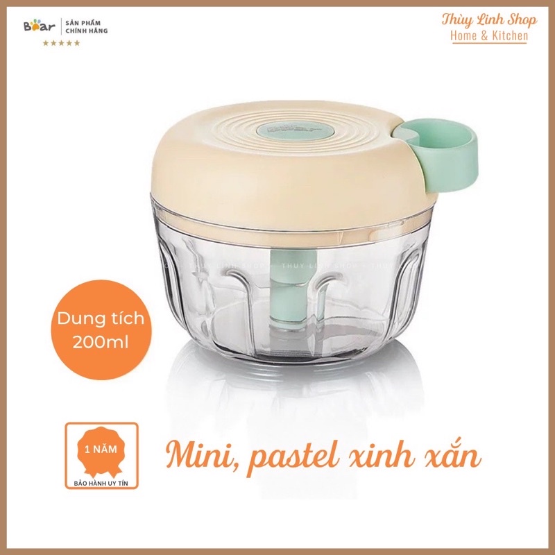 MÁY CHOPPER XAY HÀNH TỎI ỚT KÉO TAY CHÍNH HÃNG BEAR