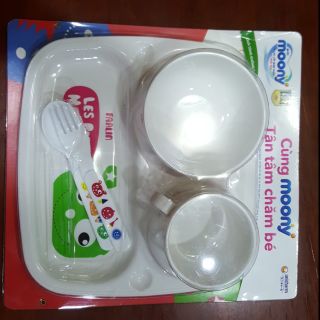 Bộ chén ăn dặm quà tặng Moony