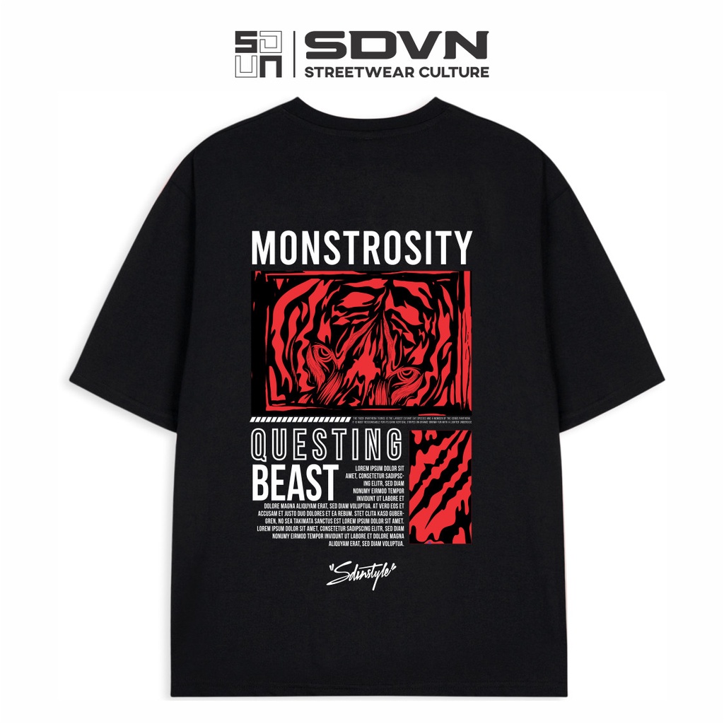 Áo Thun Unisex Nam Nữ Local Brand SDVN MONSTROSITY