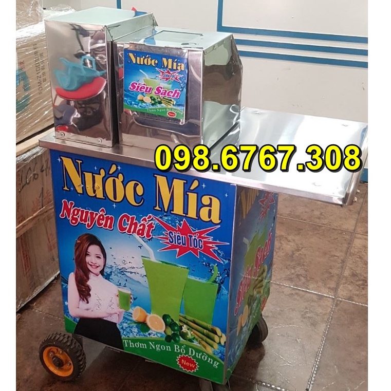 Xe nước mía siêu sạch, Máy ép nước mía giá rẻ, công suất 1500w, ép 1 lần