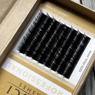 Mi lông thật 100% chất mink mẫu hộp up size 8 line j b c cc d l ld 8-16mm