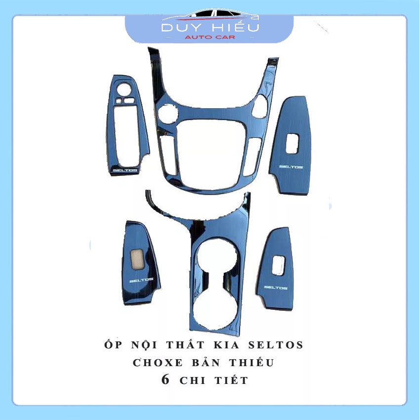 Ốp nội thất xe Kia Seltos 2020 chất liệu titan cao cấp cho xe bản thiếu và bản đủ