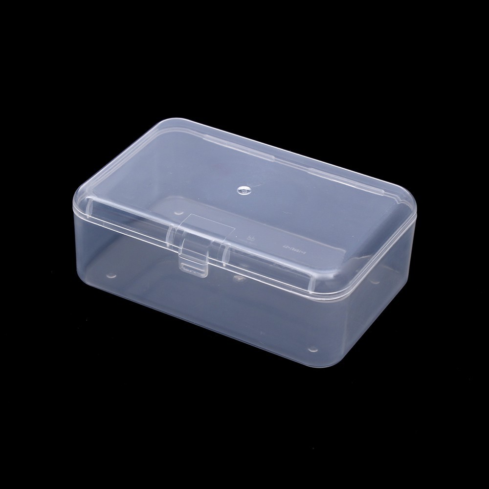 1pcs Transparent Plastic Storage Box Clear Square Multipurpose Display Case Top
