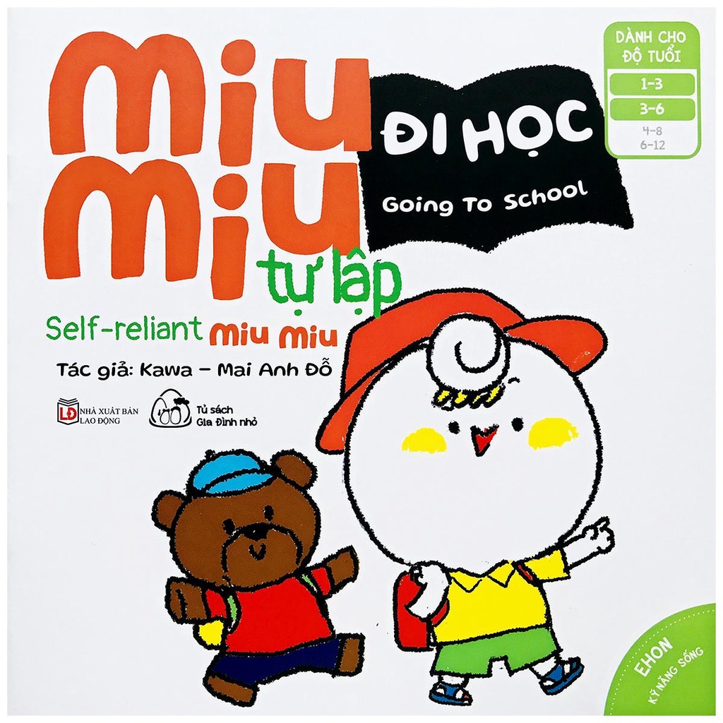 Sách - Ehon Kĩ Năng Sống - Miu Miu Tự Lập - Phần 2 (Dành cho bé 1-6 tuổi) - Song ngữ Anh - Việt (Lẻ tùy chọn)