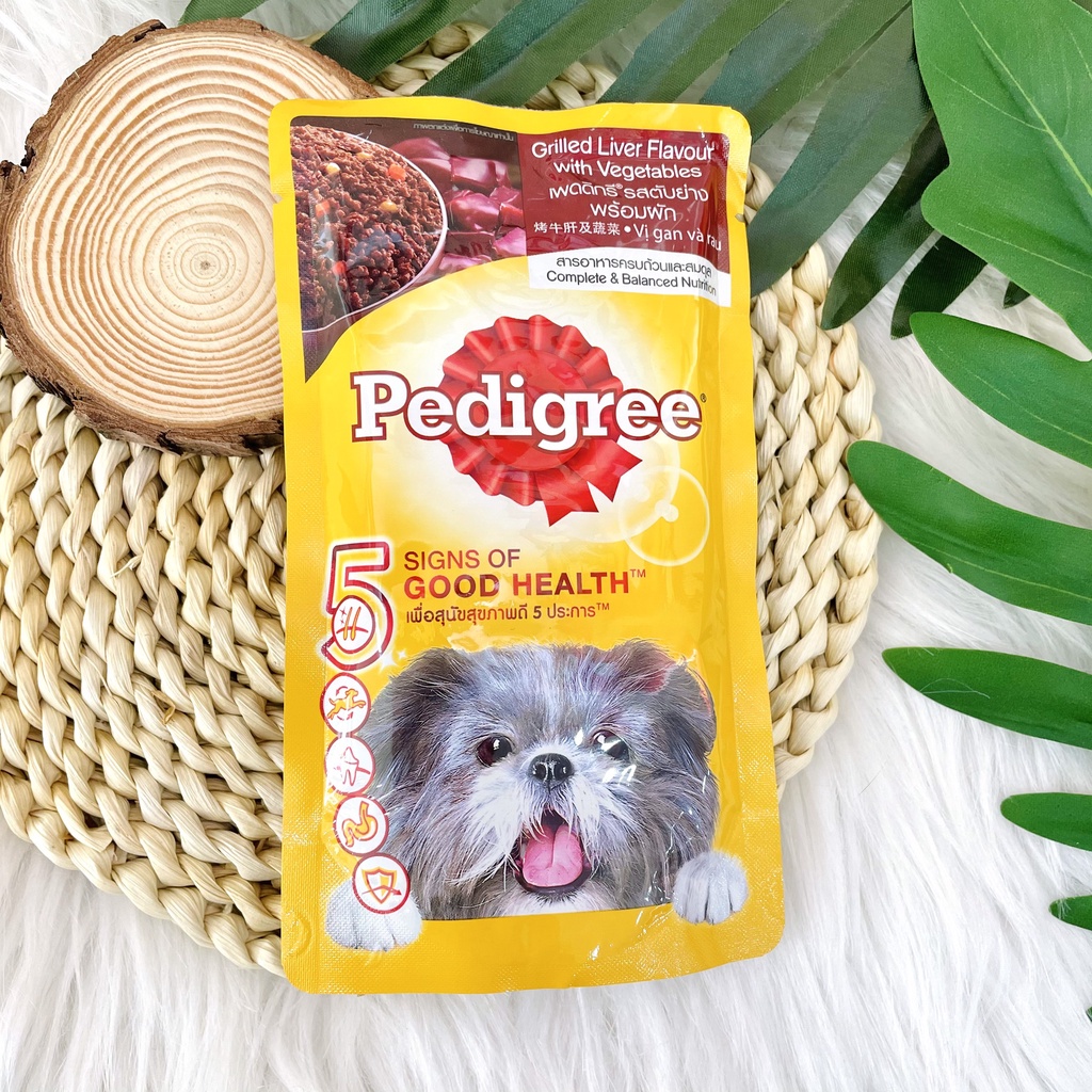 Sốt bò - Sốt gà - Sốt gan Pedigree cho chó / Gói 130gr