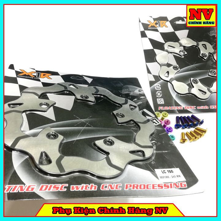 Cặp Đĩa Thắng Exciter 150 X1R Mẫu V3