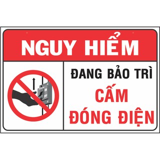 Biển báo Fomex dán decal nhiều mẫu  kích thước A3