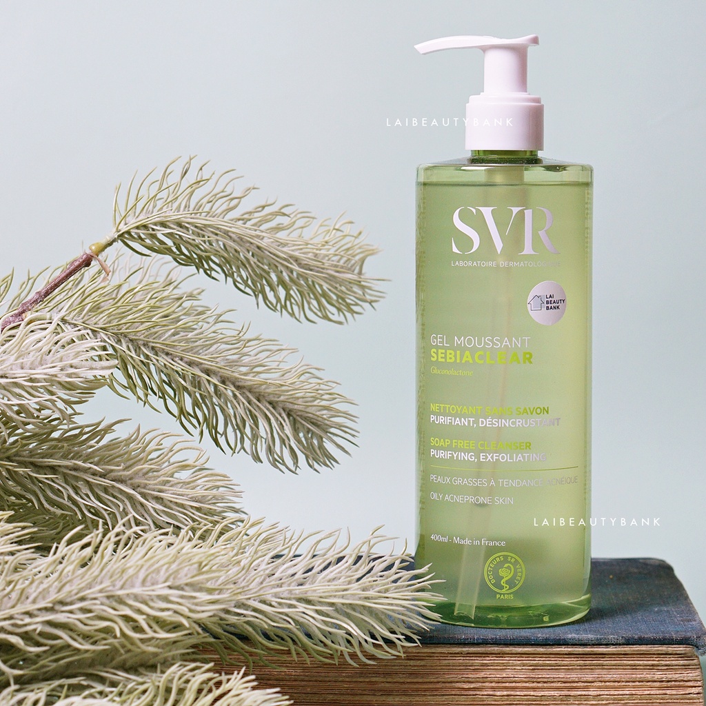 Sữa rửa mặt cho da dầu mụn nhạy cảm SVR Sebiaclear Gel Moussant
