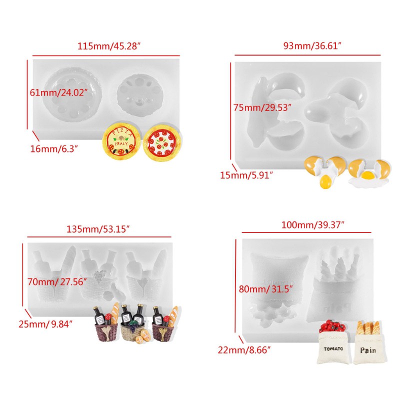 Khuôn Silicon Làm Bánh Đa Năng Tiện Dụng Kèm Phụ Kiện