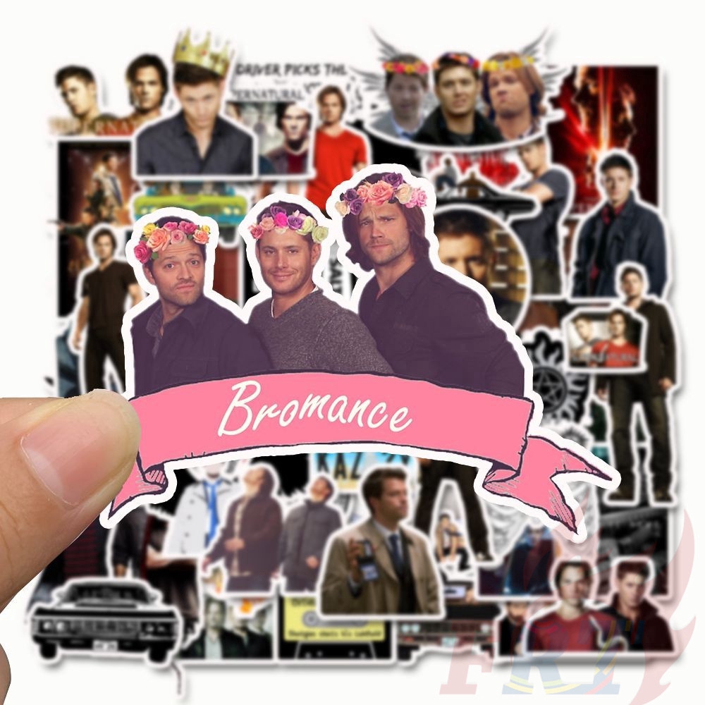 ❉ Supernatural - Series 01 Stickers ❉ 50Pcs/Set TV Show SPN Winchester Sam & Dean Winchester Mixed Doodle Stickers