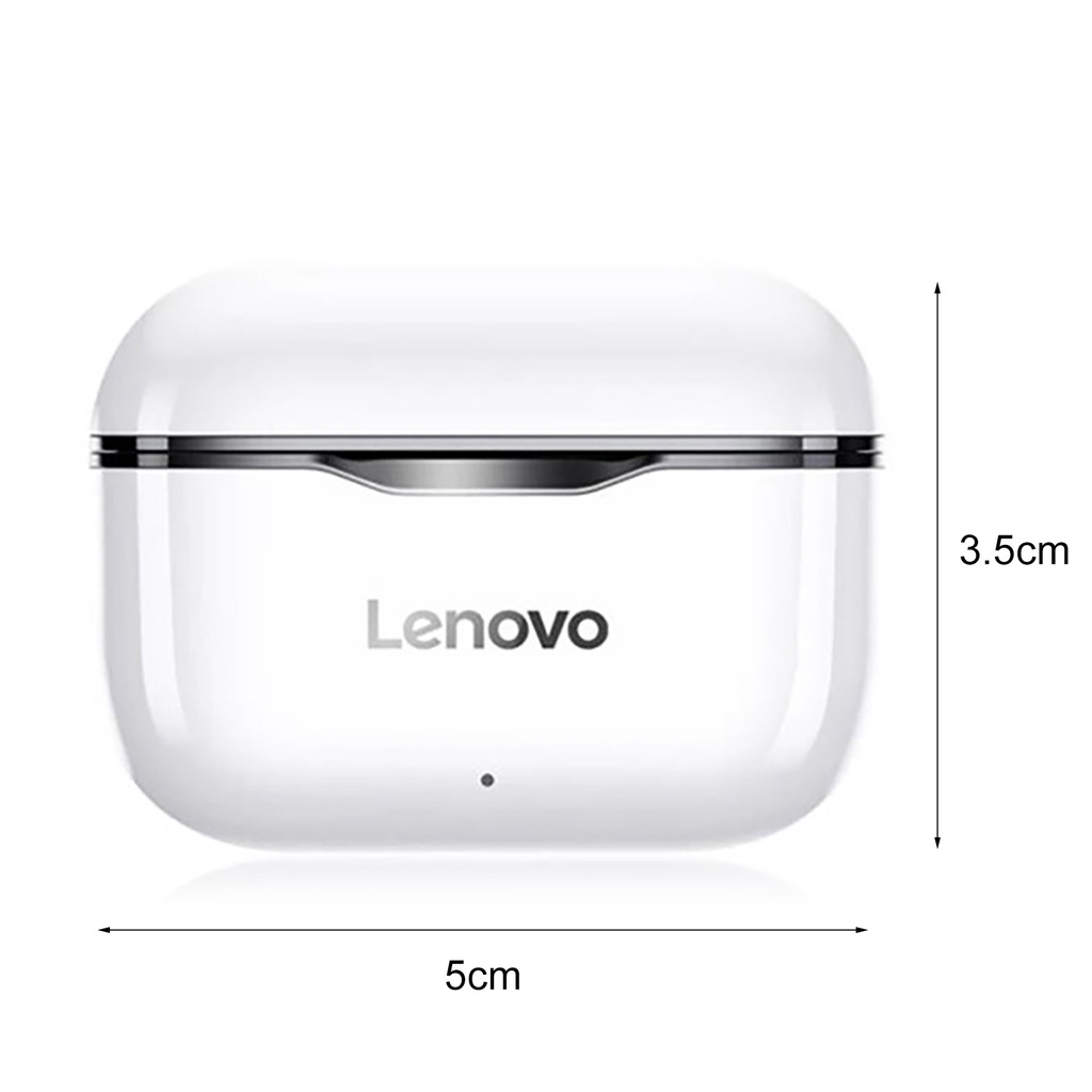 Set 2 Tai Nghe Nhét Tai Không Dây Lenovo LP1 Tương Thích Bluetooth Chống Thấm Nước
