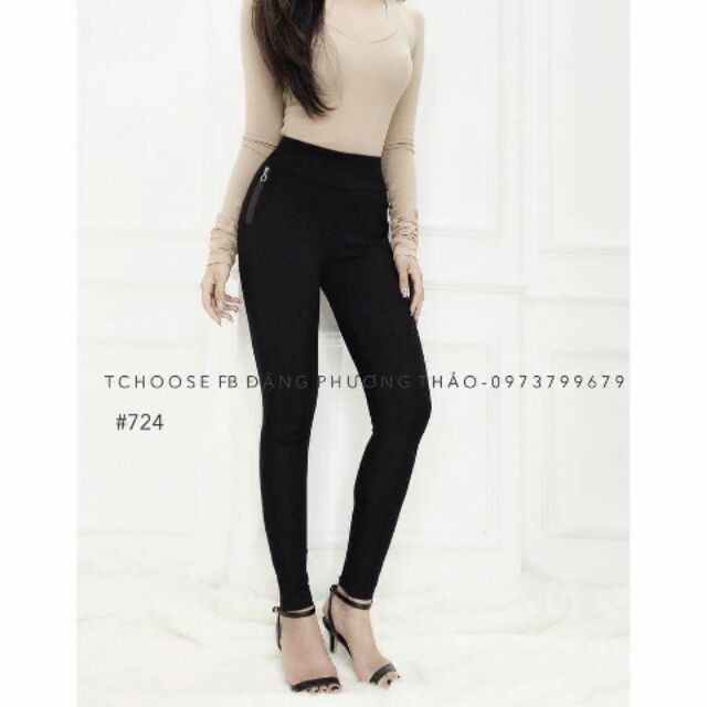 [Chất lượng] Quần legging cottong khóa sườn Giá rẻ