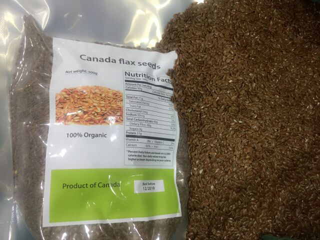 Bột hạt lanh chuẩn Canada (0.5Kg)