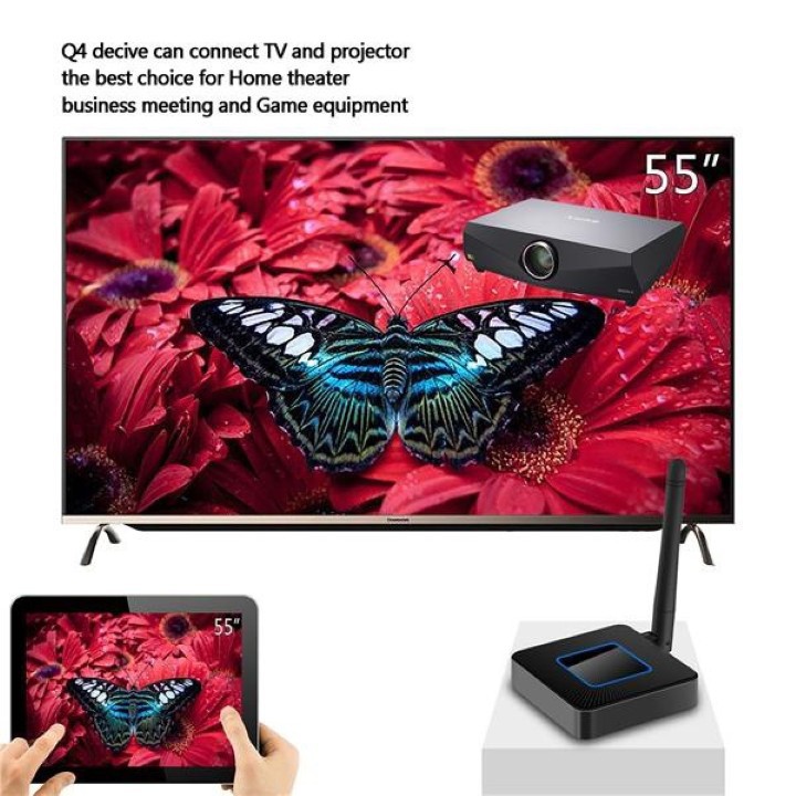 BỘ HDMI KHÔNG DÂY KẾT NỐI ĐIỆN THOẠI THÔNG MINH ANDROID, VỚI TIVI, MÀN HÌNH LCD Q4