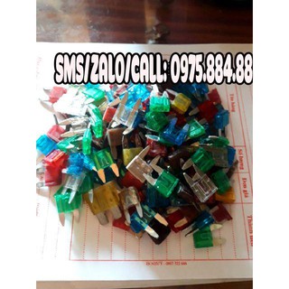 Com bo 100 chiếc cầu chì  ô tô 10A;15A;20A;25A;30A